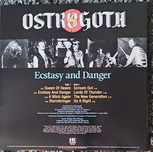 Ostrogoth : Ecstasy And Danger (LP, Album, Ltd, RE)