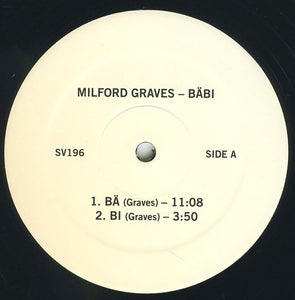 Milford Graves : Bäbi (LP, Album, RE)