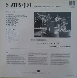 Status Quo : "Quotations" Volume 2 (Flipsides, Alternatives And Oddities) (LP, Comp)