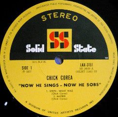 Chick Corea : Now He Sings, Now He Sobs (LP, Album, RE)