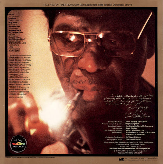 Earl Hines : "Fatha"  (LP, Album, Gre)