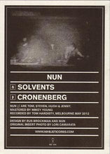 Load image into Gallery viewer, Nun (5) : Solvents (7&quot;, Single)