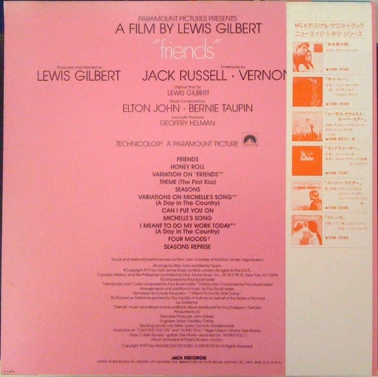 Elton John : Friends (LP, Album, RE)