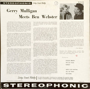 Gerry Mulligan, Ben Webster : Gerry Mulligan Meets Ben Webster (LP, Album)