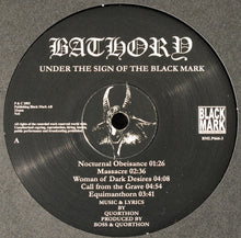 Load image into Gallery viewer, Bathory : Under The Sign Of The Black Mark (LP, Album, RE, RP)