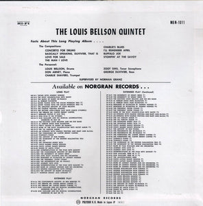 The Louie Bellson Quintet : Louis Bellson (LP, Album, Mono, Ltd, RE)