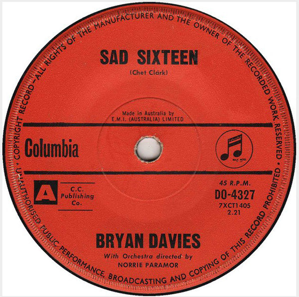 Bryan Davies : Sad Sixteen (7