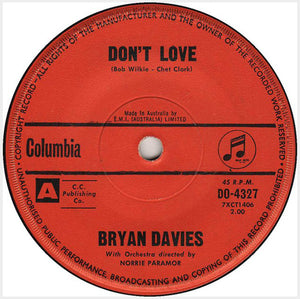 Bryan Davies : Sad Sixteen (7", Single)