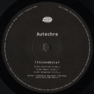 Autechre : Incunabula (2xLP, Album, RE, RP)