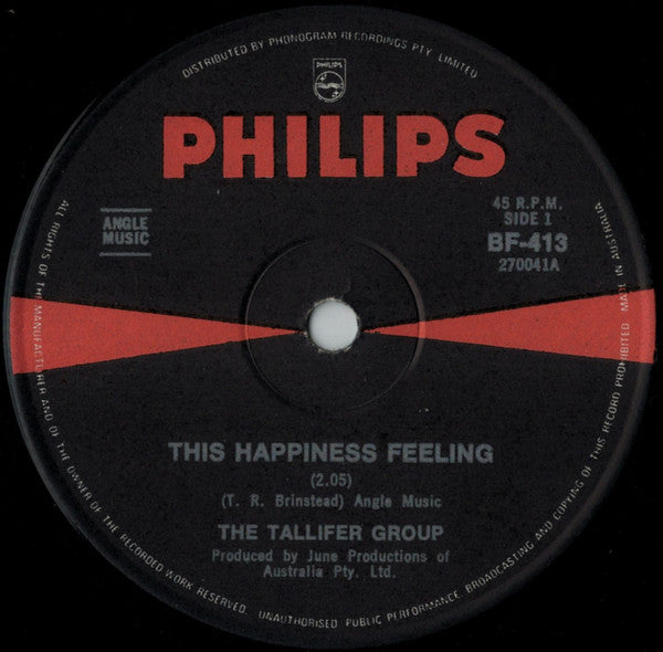 The Tallifer Group : This Happiness Feeling (7", Single)